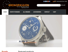 Tablet Screenshot of kronopassion.com